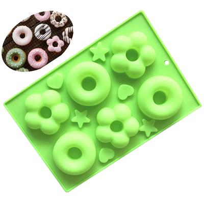 Silicone Donut Maker 3D Diy Baking Pastry Cookie Chocolate Round Mold Muffin Cake Mould Dessert Handmade Kitchen Cooking Tools