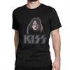 Ace Frehley Spaceman Kiss Band  T Shirt for Men 100% Cotton Funny T-Shirt Round Neck  Tees Short Sleeve Clothes Plus Size