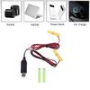 Universal 1m Dual LR03 Battery Eliminator US Plug Power Supply Adapter Replace 2x 1.5V AA AAA Battery for LED Light Toys