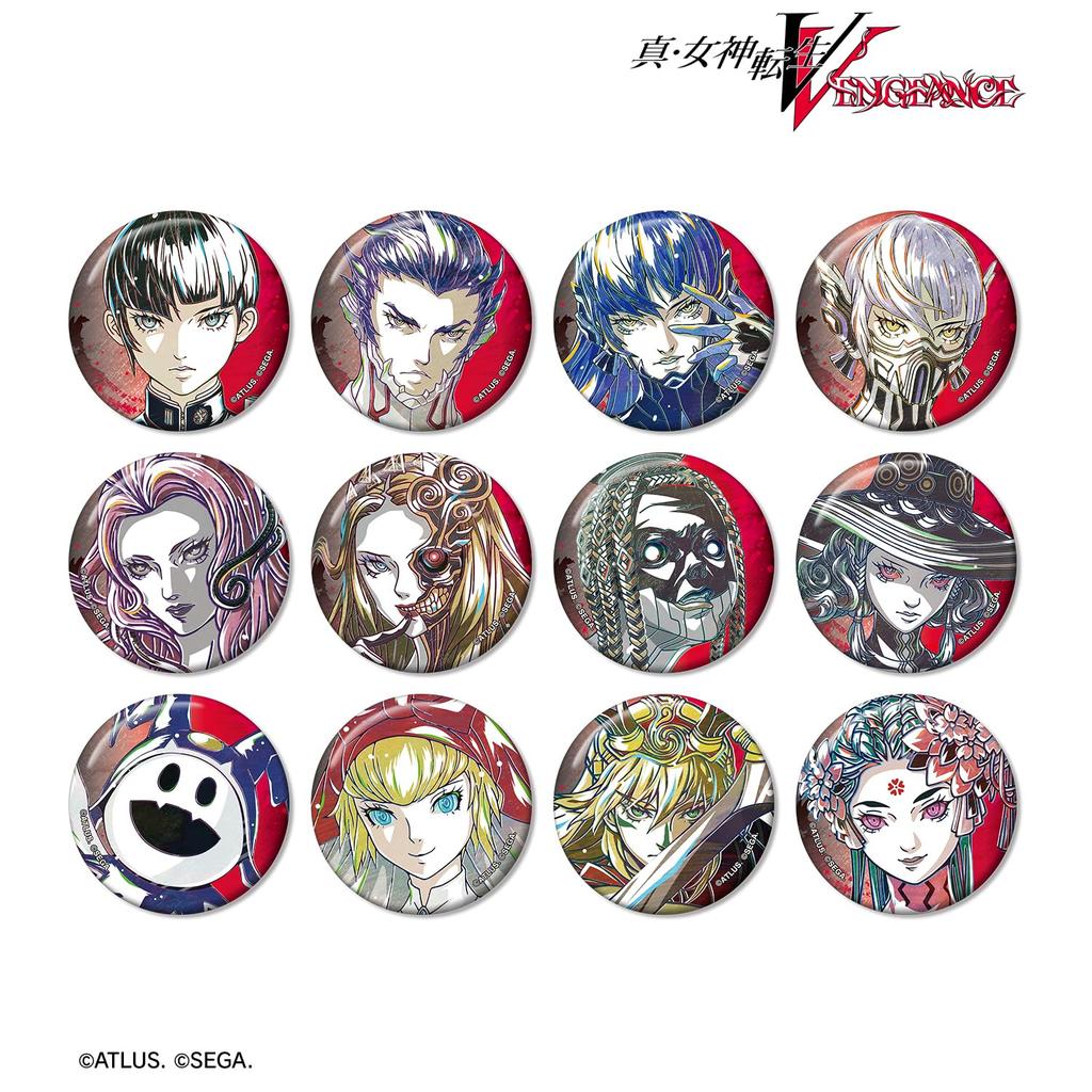 Shin Megami Tensei V Vengeance Trading Ani Art Badges Box of 12