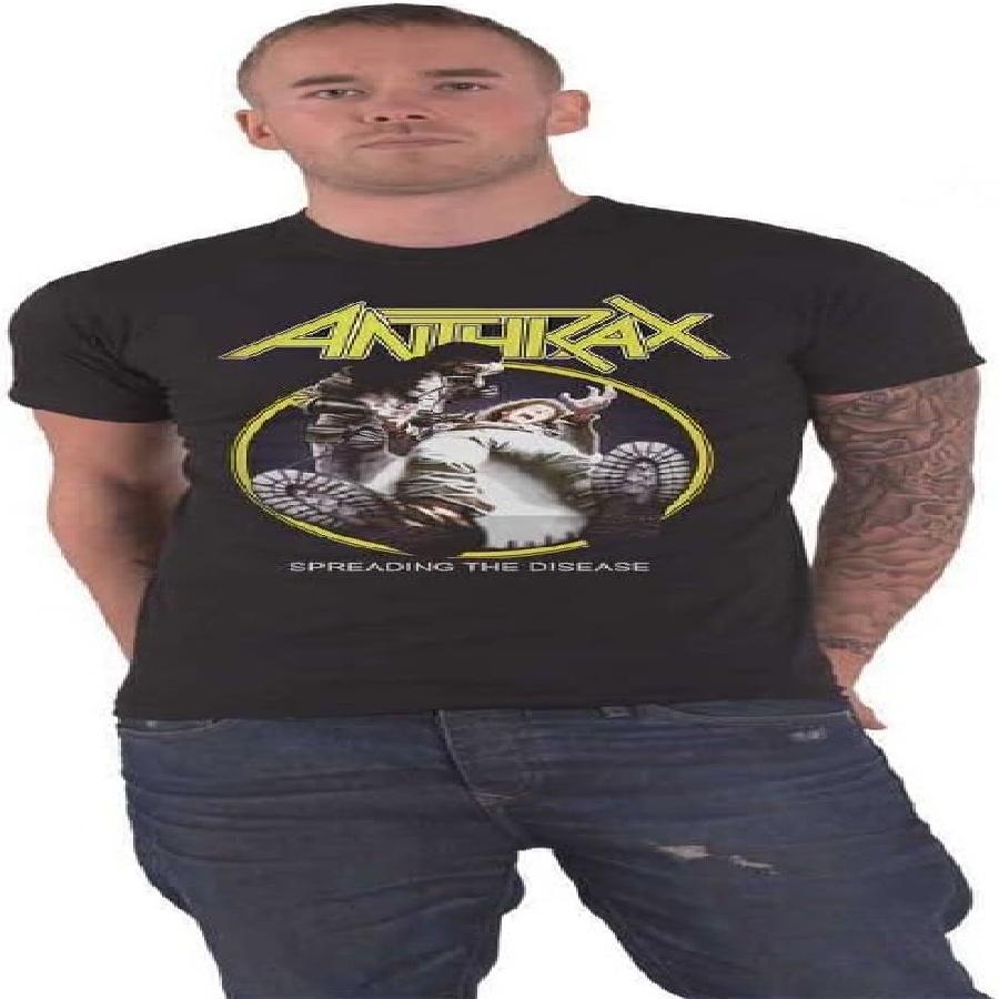 Anthrax T Shirt Spreading The Disease Track List Official Mens Black XXXXXL чёрный