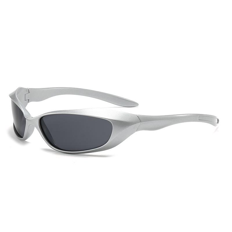 Futuristic Y2K Punk Style Sports Sunglasses for Couples - Trendy Hip-Hop Cycling Glasses