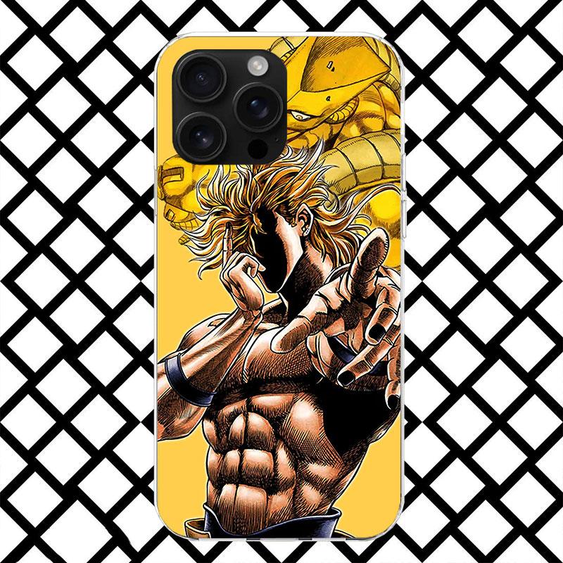 JoJo Adventure Dio Diego Brando Phone Case for iPhone 17 Air 16 16E 15 14 Plus 13 Mini 12 11 Pro Max 7 8 + SE 2020 Soft Cover Fu