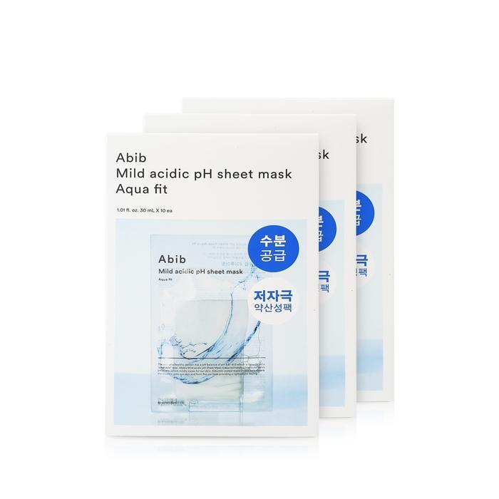 ABIB Mildly Acidic pH Sheet Mask Aqua Fit 10 Sheets (3 Boxes) (42505374) basic