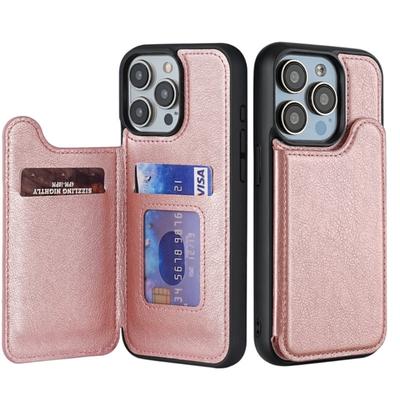 PU Leather Magnetic Card Slot Flip Cover Magnetic Wallet Case with Soft Touch Shockproof Case Suitable for Phone  16