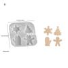 Christmas Tree Pendant Silicone Mold Xmas Candle Plaster Bow Snowflake Key Gypsum Mold Diy Hanging Decor Santa Claus Resin Mold