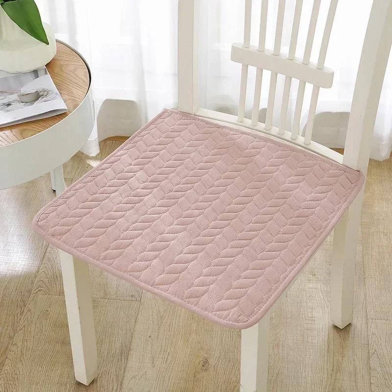 2 Pcs Four Season Universal Office Cushion Anti Slip Pure Cotton Simple Chair Cover Dining Computer Seat Cushion Chair Cushions