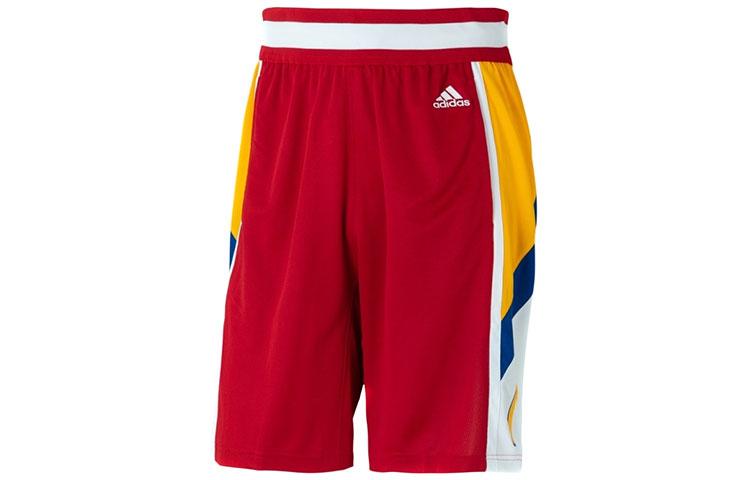 

Adidas Basketball Shorts Men s Red Moderate Straight Fit Pants GI9423 S