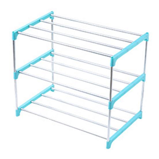 3/4 Layers Stainless Steel Shoe Rack Storage Cabinet Shelf Holder Home Organizer