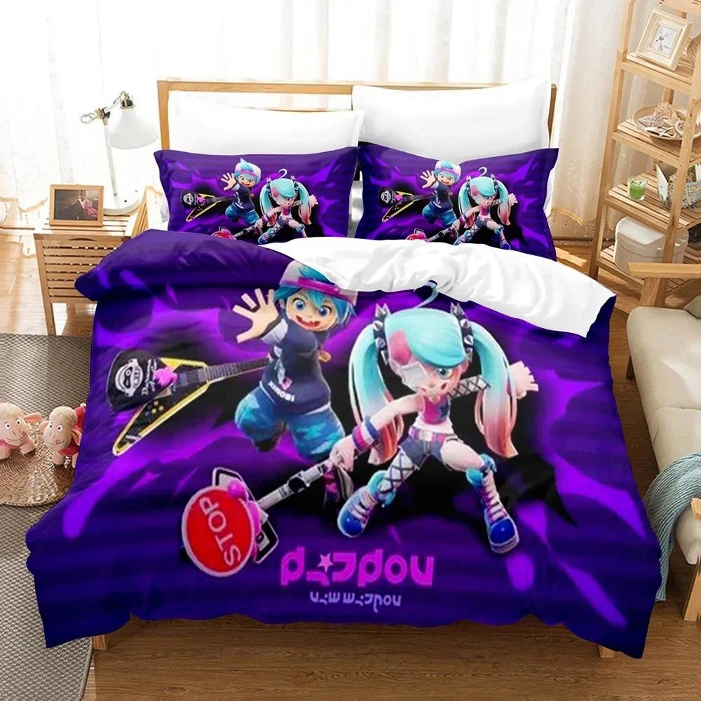 3D Print Ninjala Cartoon Game Bedding Set Duvet Cover Bed Set Quilt Cover Pillowcase Comforter King Queen Size Boys Adult