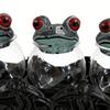 3 Piece Frog Spice Jar Set Clear Seasoning Jars Empty Spice Containers for Salt Pepper Spices Tea Leaves