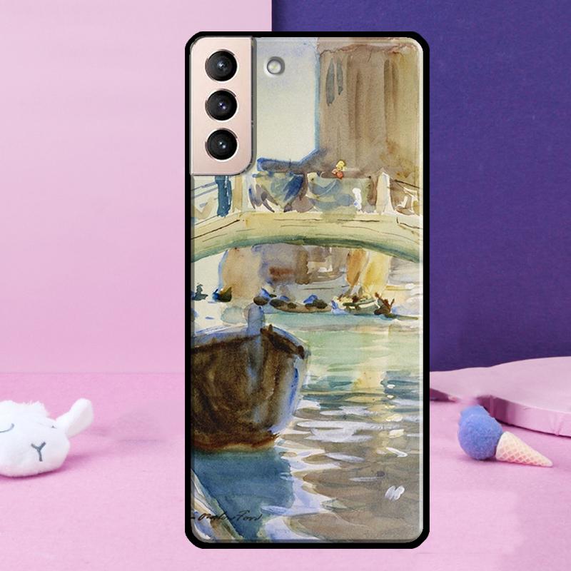 Travel italy Street Venice Phone Case For Samsung Galaxy S25 Ultra S24 S23 Ultra S9 S10 S20 S21 S22 Plus S24 FE Cover