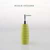 Modern Irregularly Shaped Ceramic Lotion Bottle for Hotel Bathroom Shampoo Dispensing Bottle Colorful Press-type Soap Dispenser
