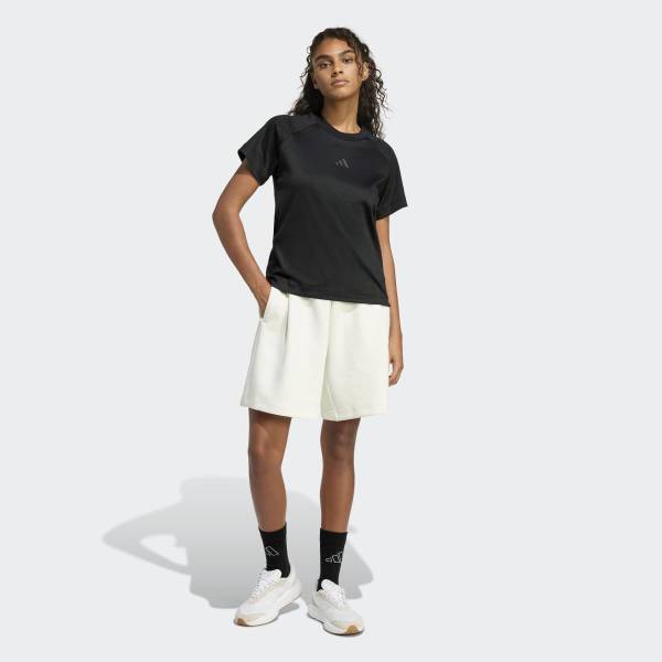 AdidAs SofT Lux T shirT For Women PeAched SpAcer FAbric Providing A SofT Touch  
