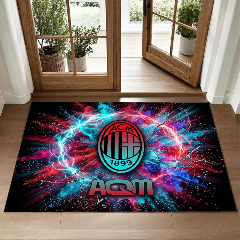 AC Milan Design Crystal Velvet Rug Soft Decorative Mat for Bedroom Entrance