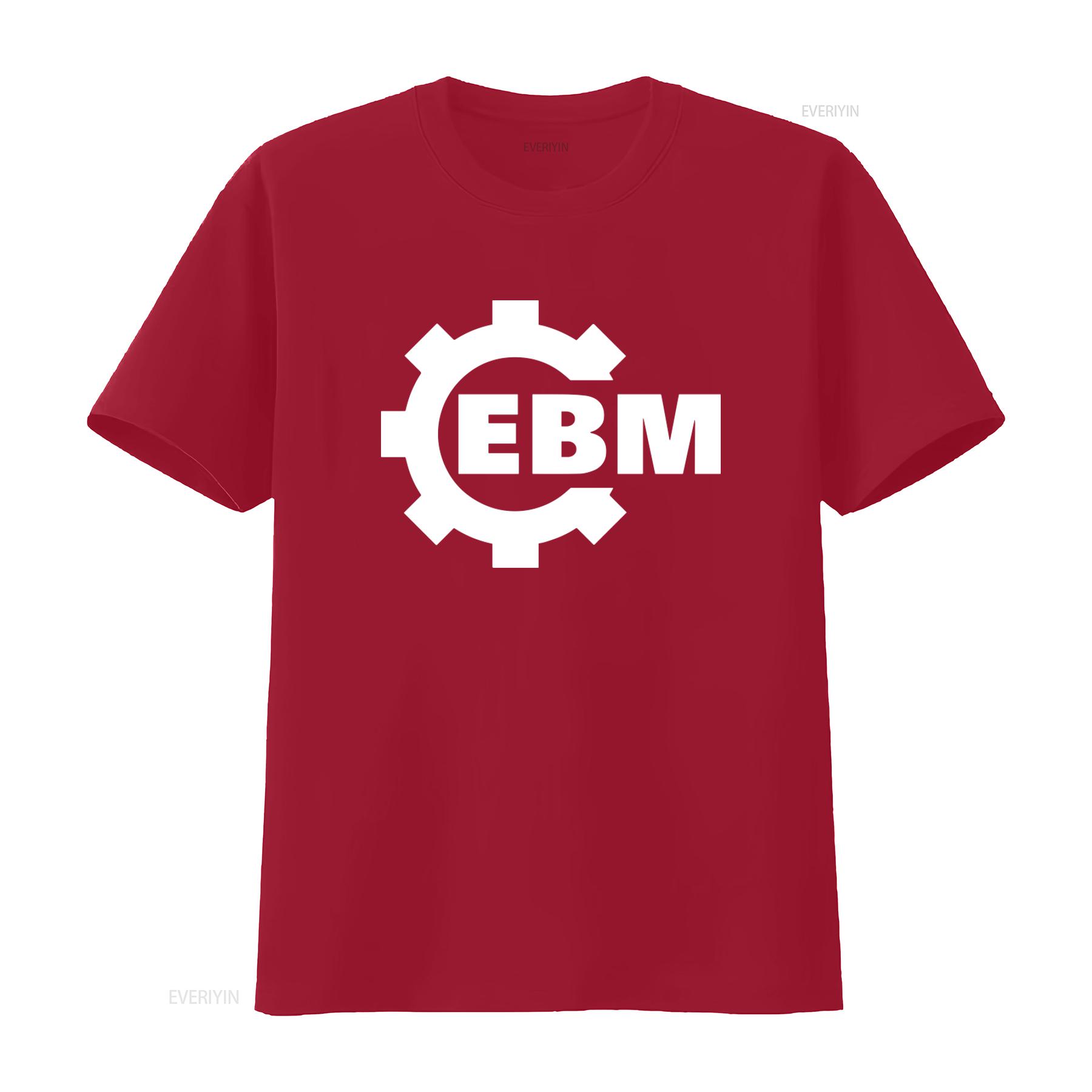 

New EBM Techno Dark Active Logo Mens Black T Shirt Funny Size S 5XL vintage Washed Versatile Slightly Soft homme Stylish S