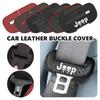 Car Seat Belt Protective Cover Leather Fabric Anti Hit Cover For Cherokee Wrangler JK Gladiator Compass Renegade Patriot