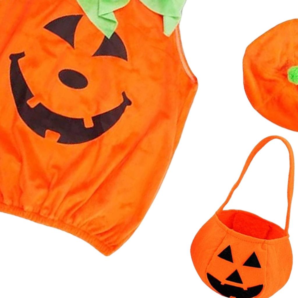 Baby Halloween Pumpkin Costume Cosplay for Fancy Dress Props