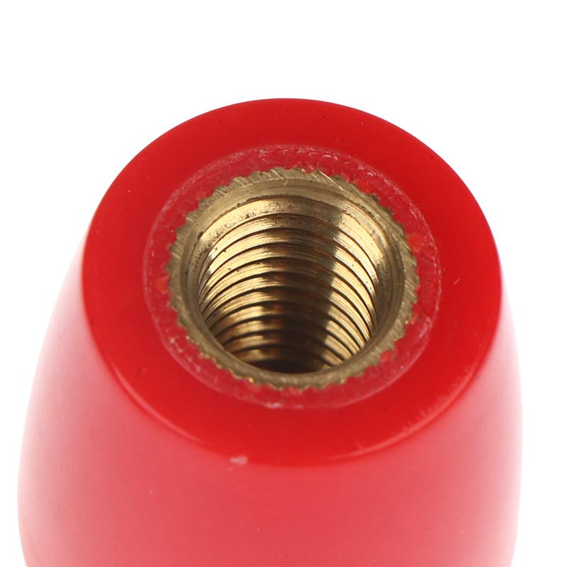 M8 M10 Cabo Oval Formato de Ovo Manga de Rosca Macho Núcleo de Latão Handle Fenólico de Baquelite Para Máquinas-Ferramentas Preto/Vermelho