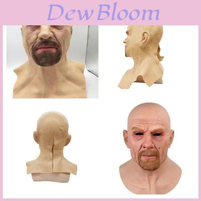 Breaking Bad Witte Masker Latex Kale Kop Oude Man Halloween Cosplay Requisiet