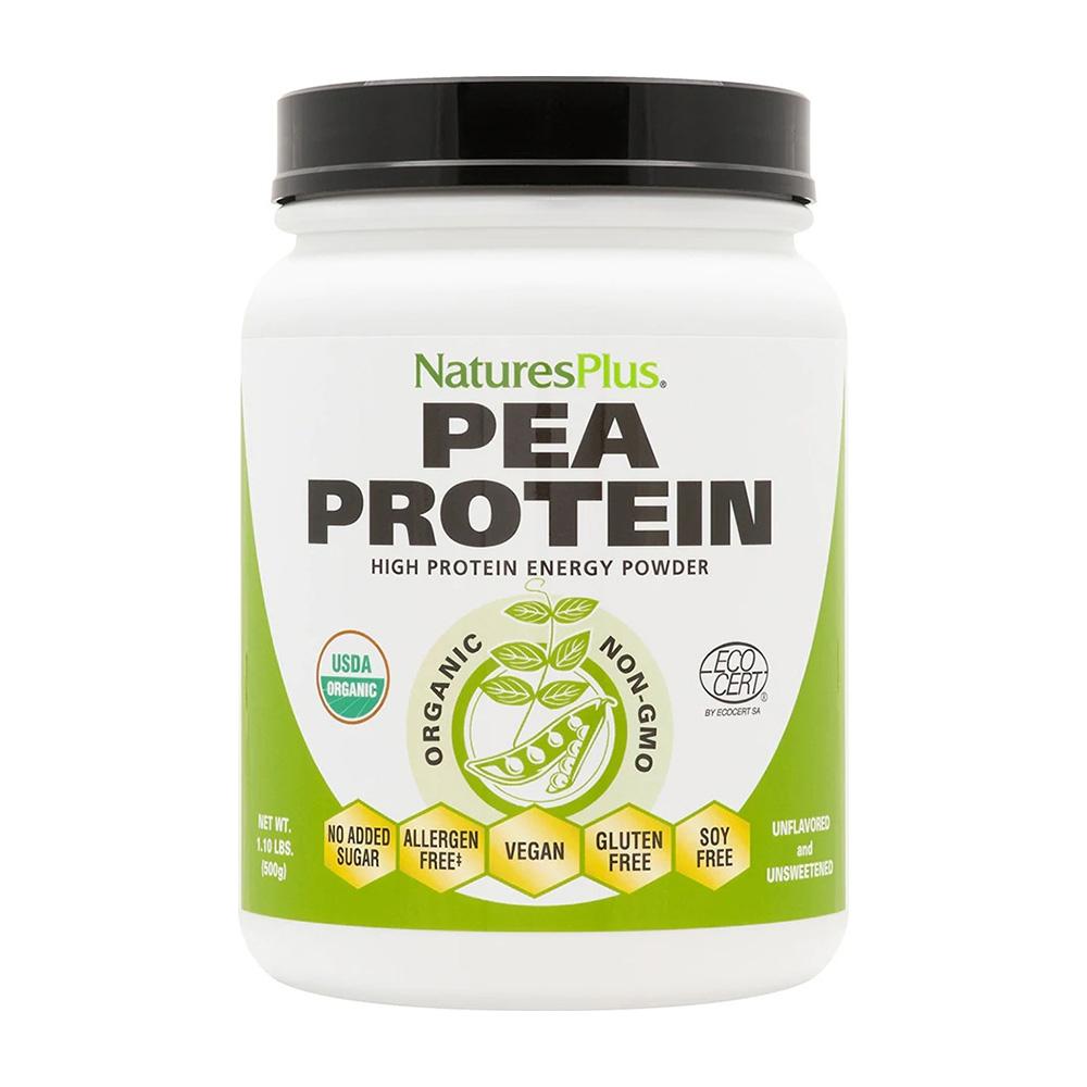 Organic Pea Protein High Protein Energy Powder Unflavored and Unsweetened, 1.1 lb