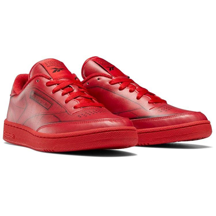 Maison Margiela X Reebok Club C Vector Red Unisex Sneakers White Black H02408