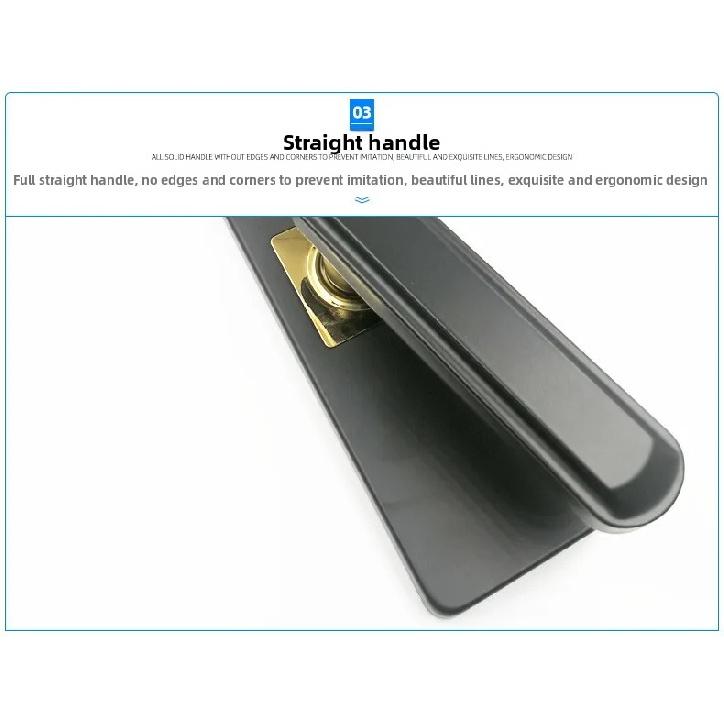 Mechanical Lock Accessories Thickened Panel Room Door Handle Stainless Steel Anti-theft Door Lock