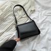 Modern Trendy Square Bag Sleek Pu Material Shoulder Bag For Daily Wear In Black White Blue And Khaki