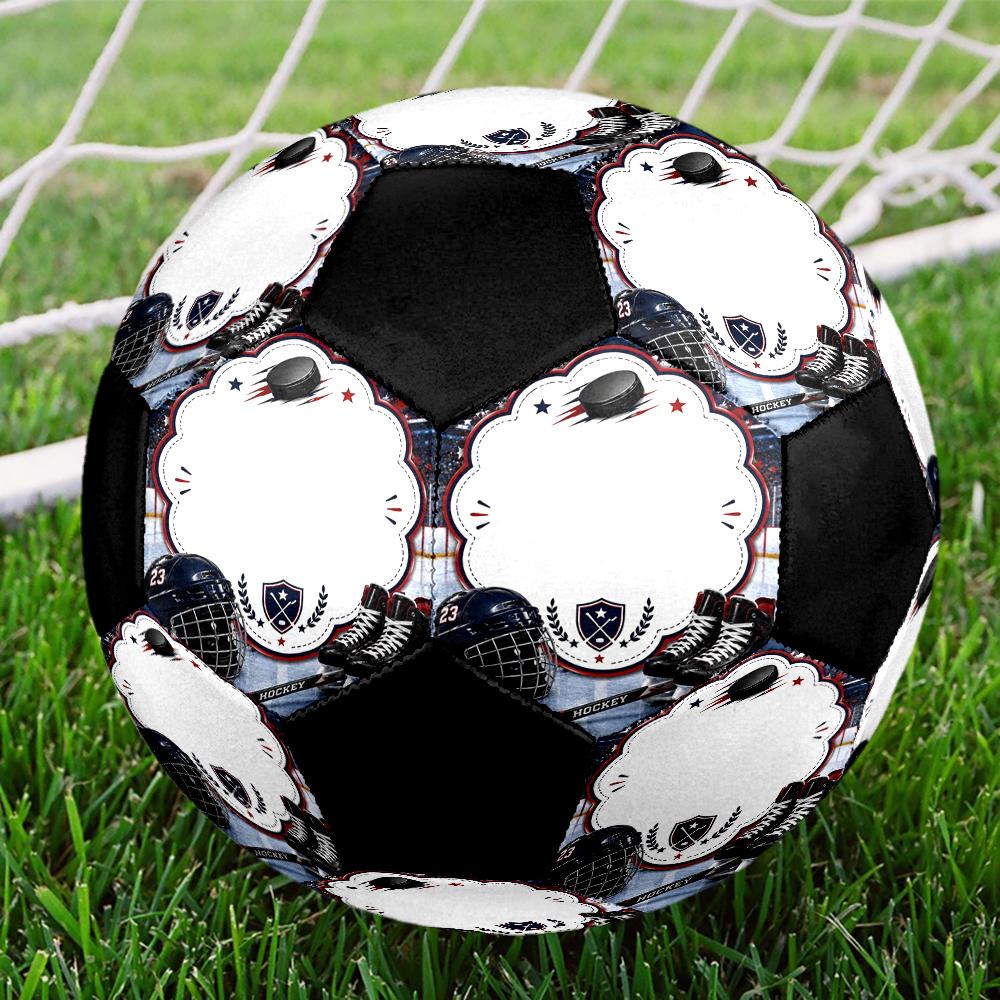 ice hockey Theme Size 5 Soccer Ball, Suitable for Both Indoor and Outdoor Matches, a Gift Suitable for Everyone.
