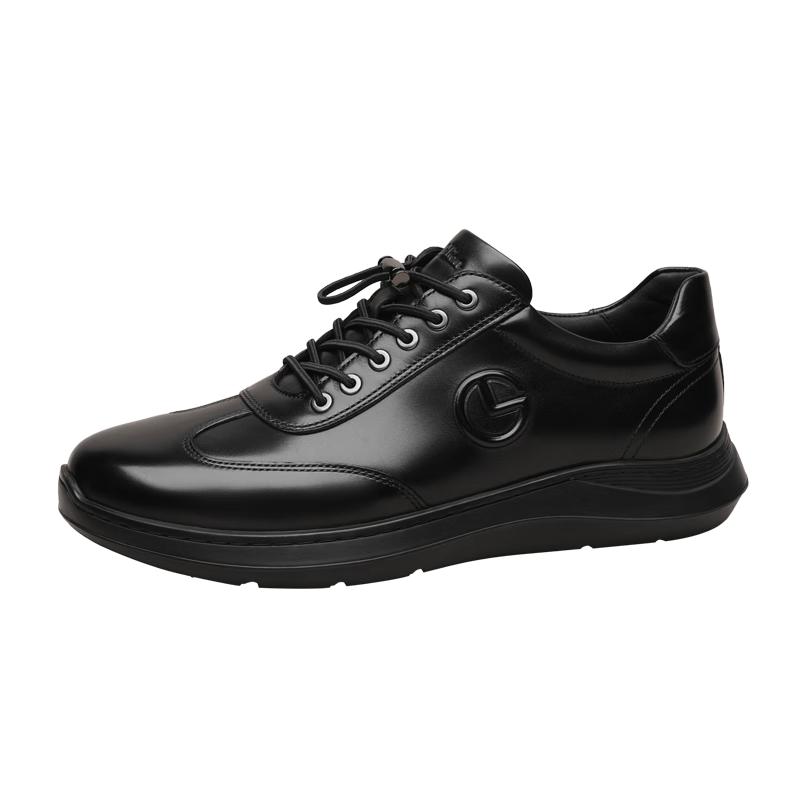 Goldlion Men s Breathable Laceless Casual Leather Shoes 40