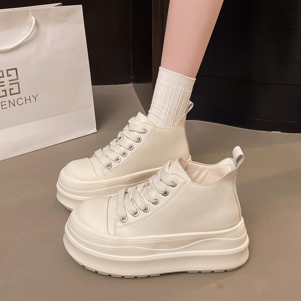 

European station big head heightening platform high-top shoes women s autumn 2025 new casual versatile muffin bread women s shoes 40