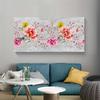 Abstract Flowers Art Pictures for Living Room Canvas Posters and Prints Pink Purple Yellow Wildflowers Bedroom Decoration Picture