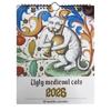 Mittelalterlicher Katzenkalender 2026 Seltsame Mittelalterliche Katzen Wandkalender 2026 Hässliche Mittelalterliche Katzen Kalender 12 Monate Januar bis Dezember