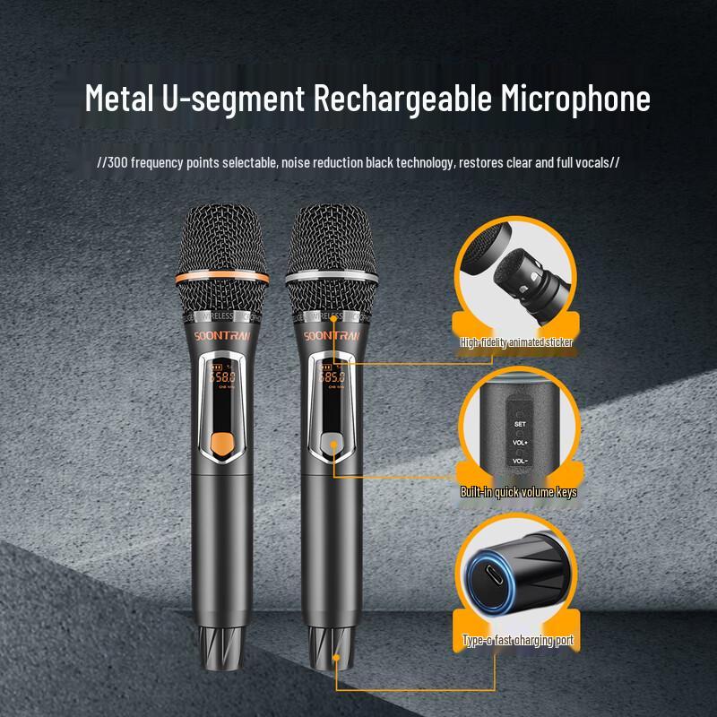 Outdoor Trolley Bluetooth Karaoke Speaker CN Plug (adapter Included) (CN Version)