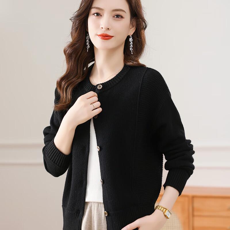 Women's 100% Pure Wool Knitted Cardigan FMLD638