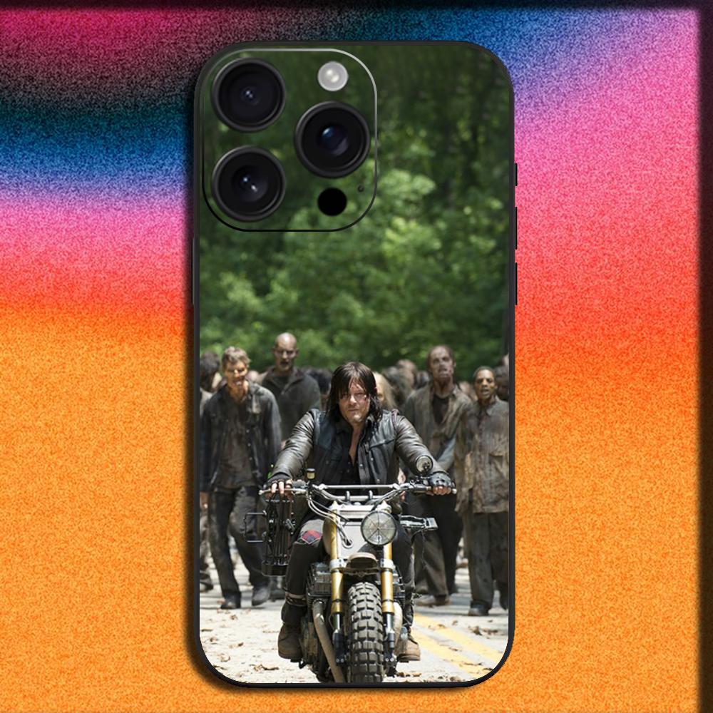 

TWD T-The Walking Dead Phone Case For iPhone 16,15,14,13,12,11,Pro,XS,Max,XR,Plus,SE,Mini Soft Black Cover iPhone16se4