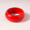 Exaggeration Red Statement Resin Bangles for Women Geometric Irregular Chunky Wide Smudging Bracelet Charming Couple Jewelry