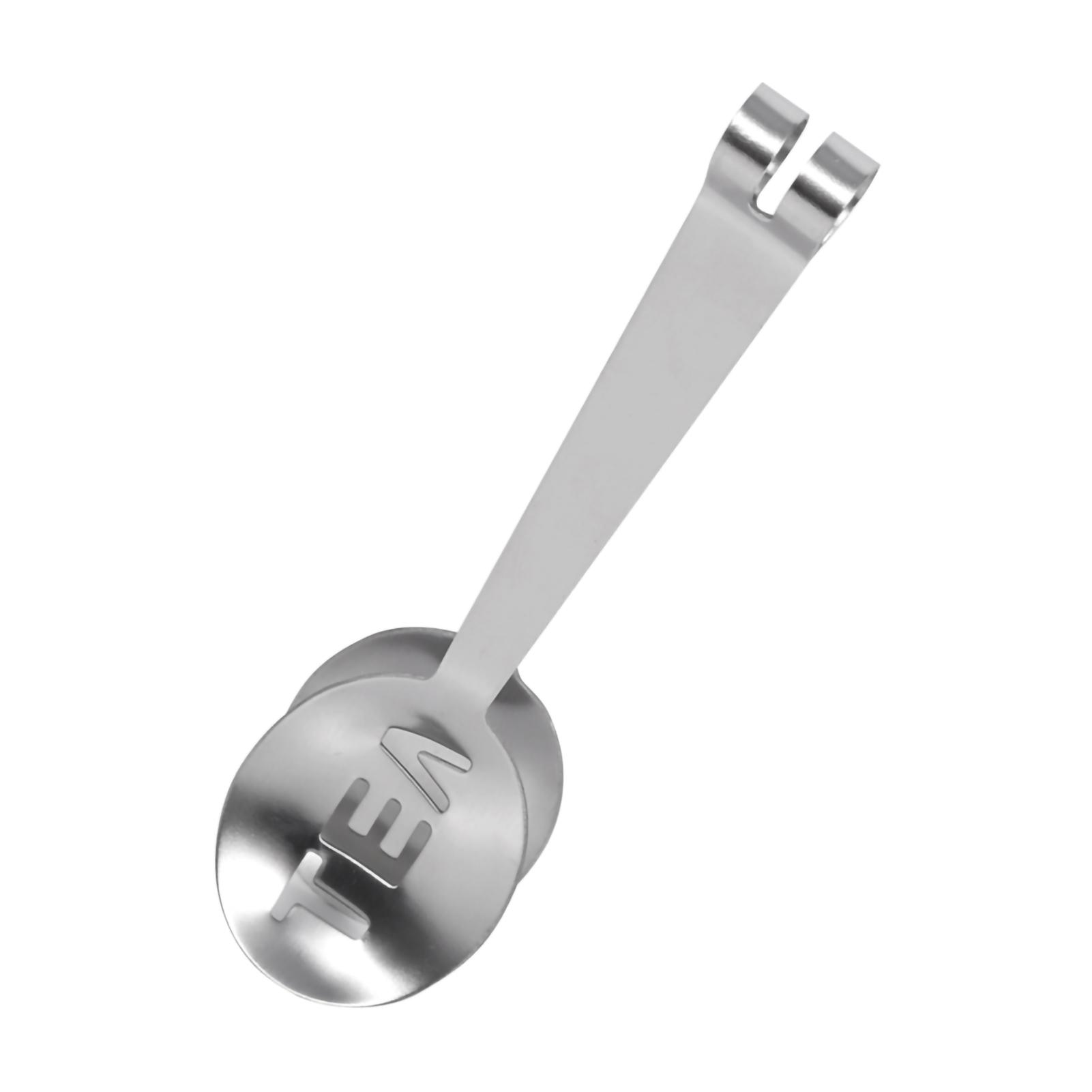 

12CM Lightweight Stainless Steel Teabag Tongs Squeezer Strainer Grip Home Kitchen Craft Tool