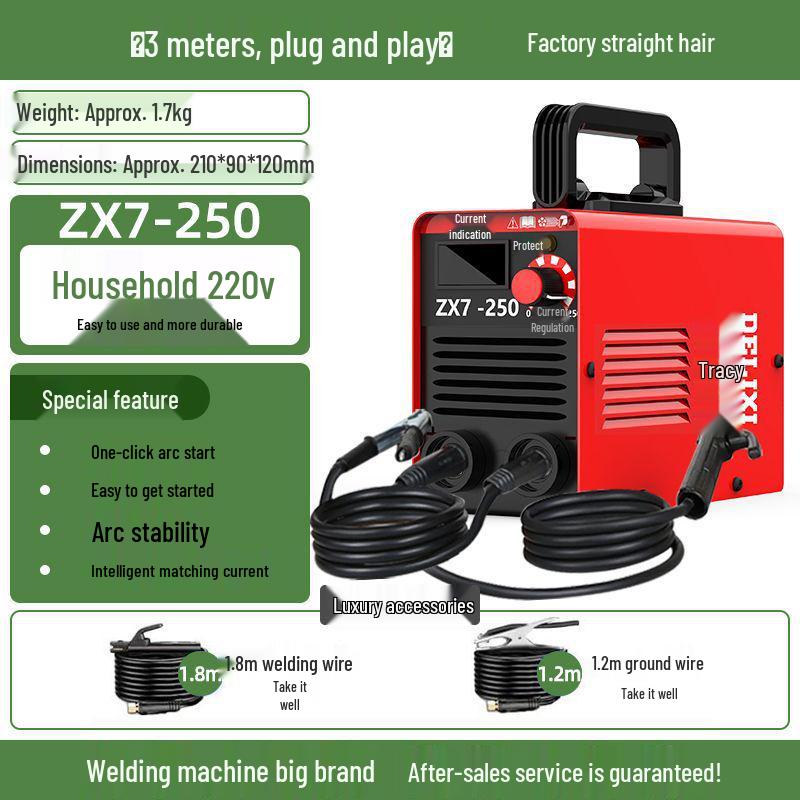 Delixi 250 Mini Electric Welder, 220V Handheld for Home Use