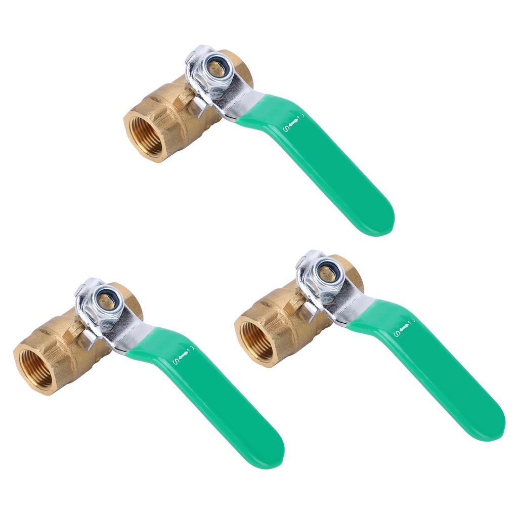 38in Brass Ball Valve Double Corrosion Resistant Female Thread Water Pipe Ball Valve