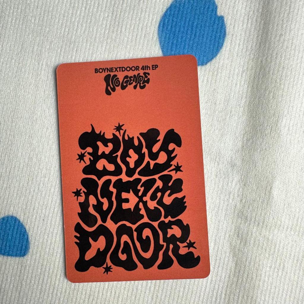 [USED] BOYNEXTDOOR Walmart no genre trading card Songho