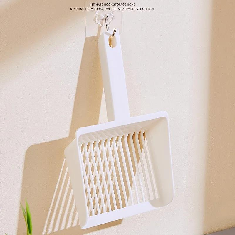 Cat Litter Scoop Extra Large Cat Litter Shovel Plastic Sand Scoop for Cats Toilet Cleaning Hangingable Sand Scoops Pet Supplies