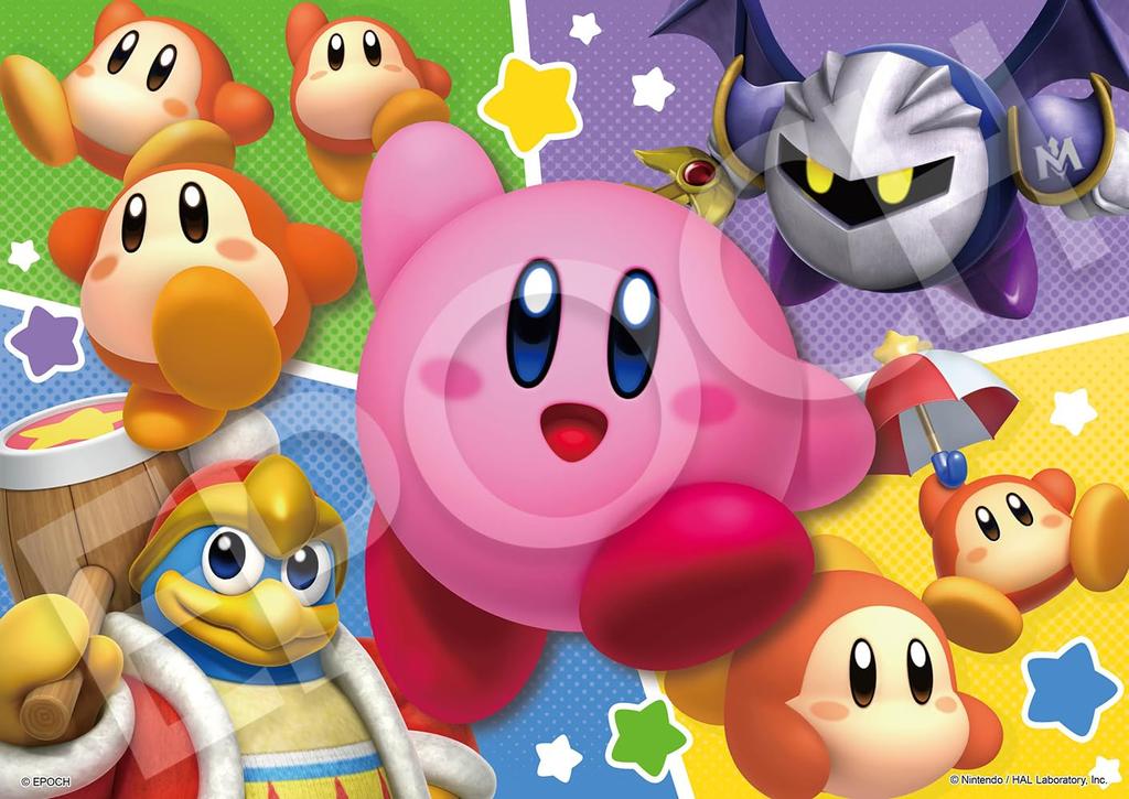 Epoch Dream Land Piece Jigsaw Puzzle x Jigsaw 3 Types of Puzzle with Sample Sheet and Guide Frame Kirby's 72/81/96 (18.2 25.7 cm) 62-308 [First