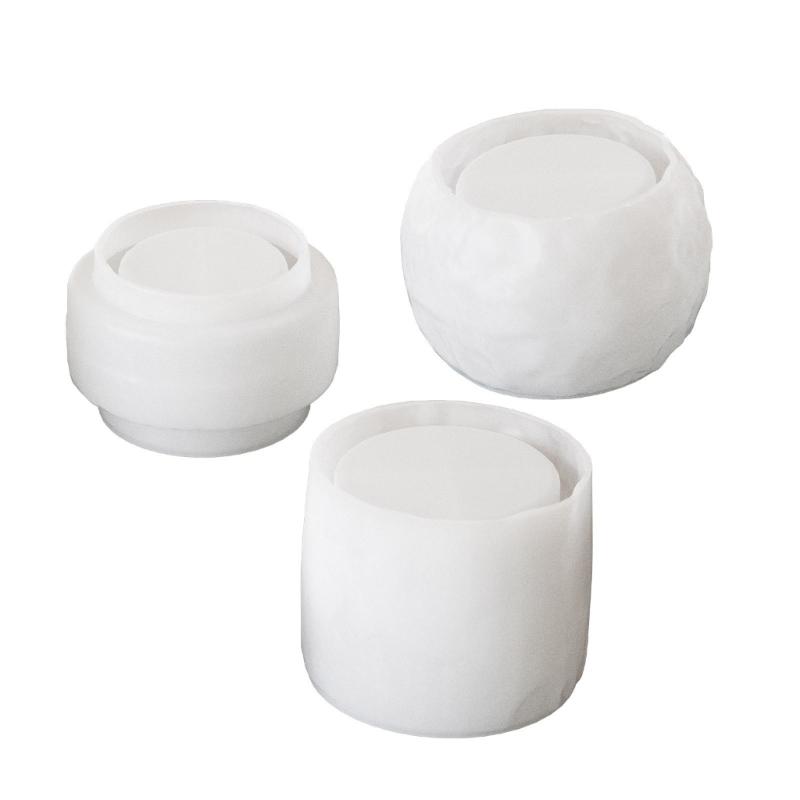 Multipurpose Sturdy Silicone Cylinder Candle Holder Mould Set Portable for Resin Plaster Craft Supplies Assorted Sizes