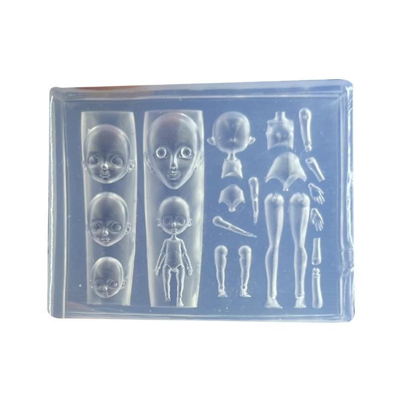 

Силиконовая форма для штампа для дизайна ногтей для вечеринок и салонов, форма для маникюра в форме кукольного лица, рельефные трафареты для ногтей для женщин 1