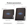 YYQO6 For Ford Car Logo Men Short Foldable Credit Card Holder Leather Money Wallet Accessories Focus mk2 mk3 mk4 Fiesta Ranger
