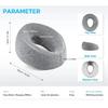 Ergonomics Lying Down Pillow Memory Foam Breathable Head Support Pillow Snap Body Massage Face Rest Pillow for Beauty Salon