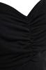Women's Style Plus Size Black Sweetheart Neckline Knitted Dress