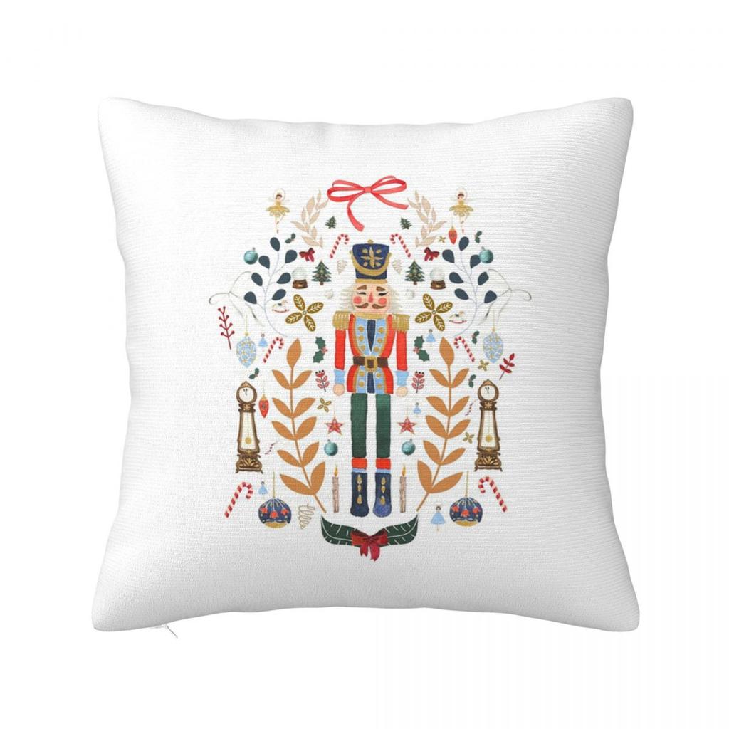 Stylish Nutcracker Party Square Pillowcase Cushion Cover Pillow Case Throw Pillow Cover for Home Bedroom Car