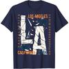 Los Angeles California TShirt Creative Design LA Street Fashion Novel Tshirt Men Women Summer Casual Crewneck Cotton Tee Tops